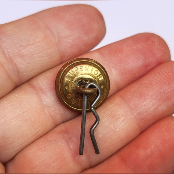 THIS OLD NEW YORK STATE SEAL  MILITIA BRASS 5/8" UNIFORM COAT BUTTON - Picture 4 of 6